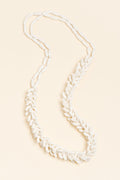 Sidonia Cream Wooden Bead Necklace