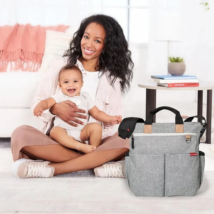 Skip Hop Duo Signature Changing Bag - Grey Melange - ebebek
