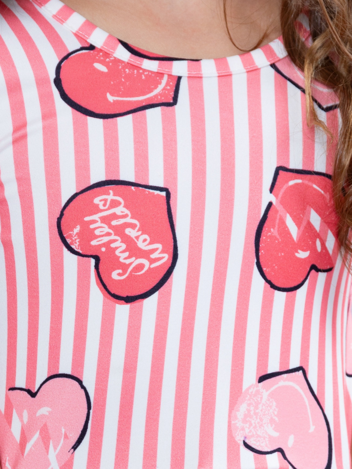 SmileyWorld Love Stamped Skater Dress Mia Belle Girls