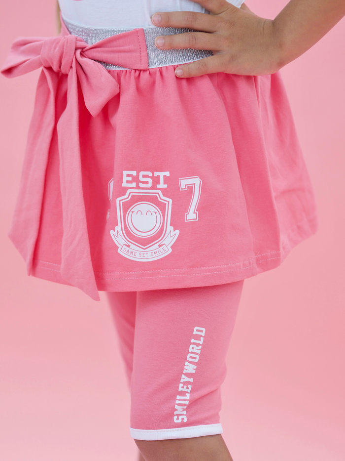 SmileyWorld Sweet & Sporty Bow Skirt Set