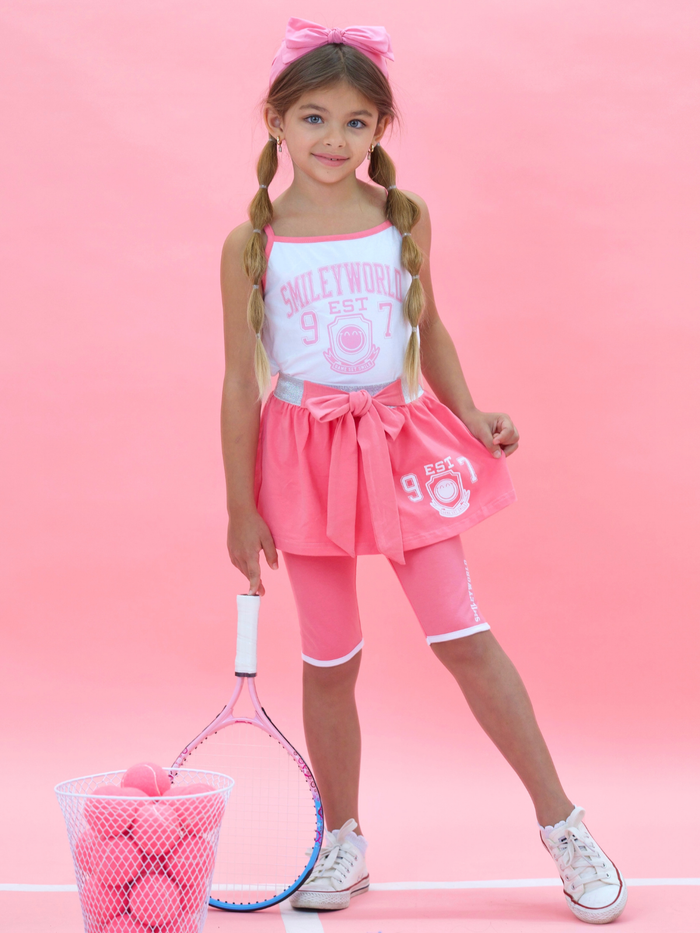 SmileyWorld Sweet & Sporty Bow Skirt Set