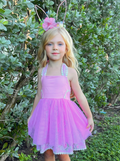 Mia Belle Girls Easter Dresses | Bunny Embroidered Tulle Dress