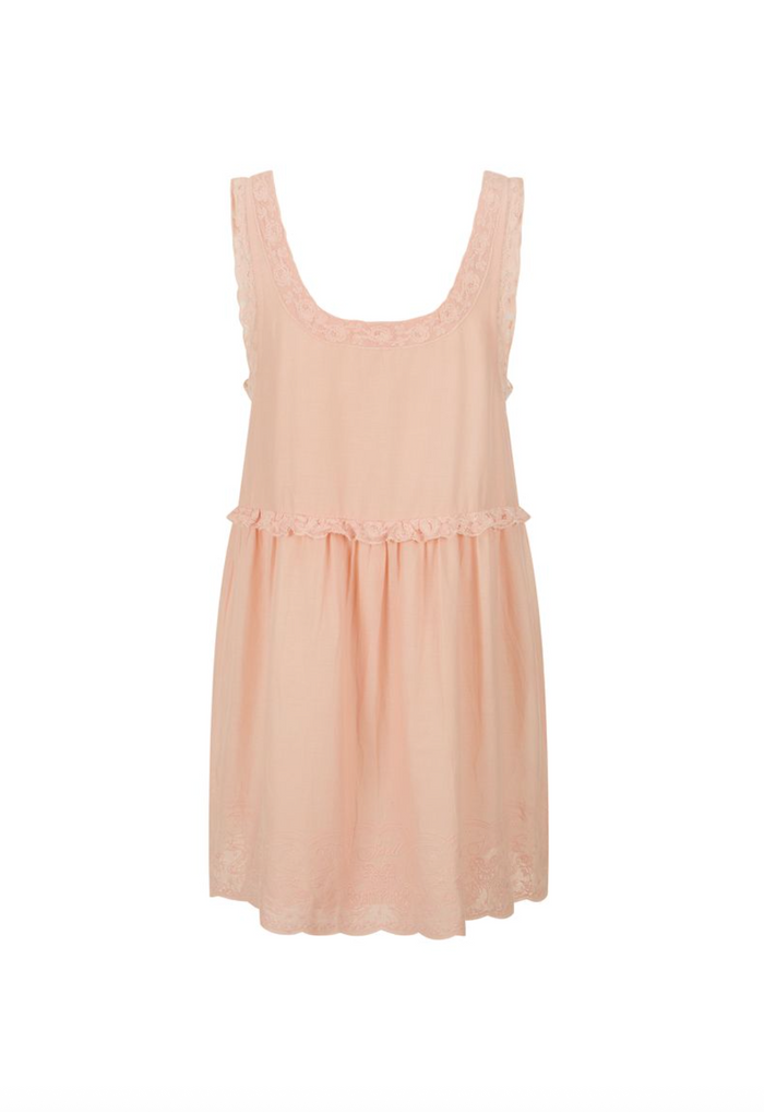 Spell Frances Mini Dress - Musk Pink
