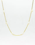 Stainless Steel Freshwater Pearl Necklace - Gold
