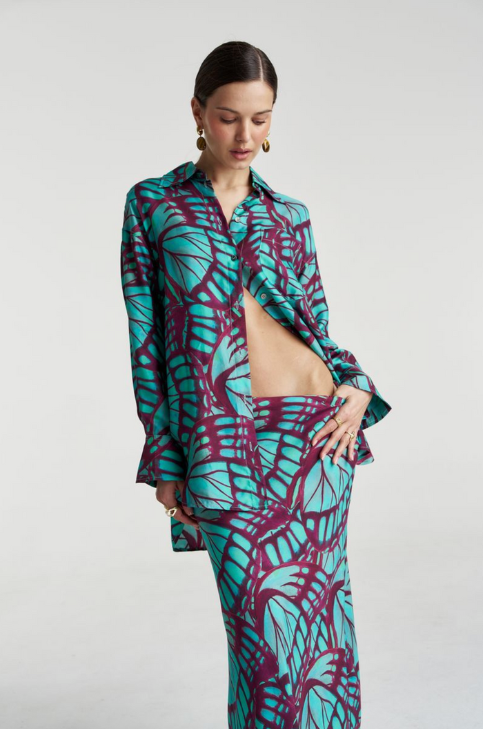 Summi Summi Boss L/S Shirt - Jade Butterfly