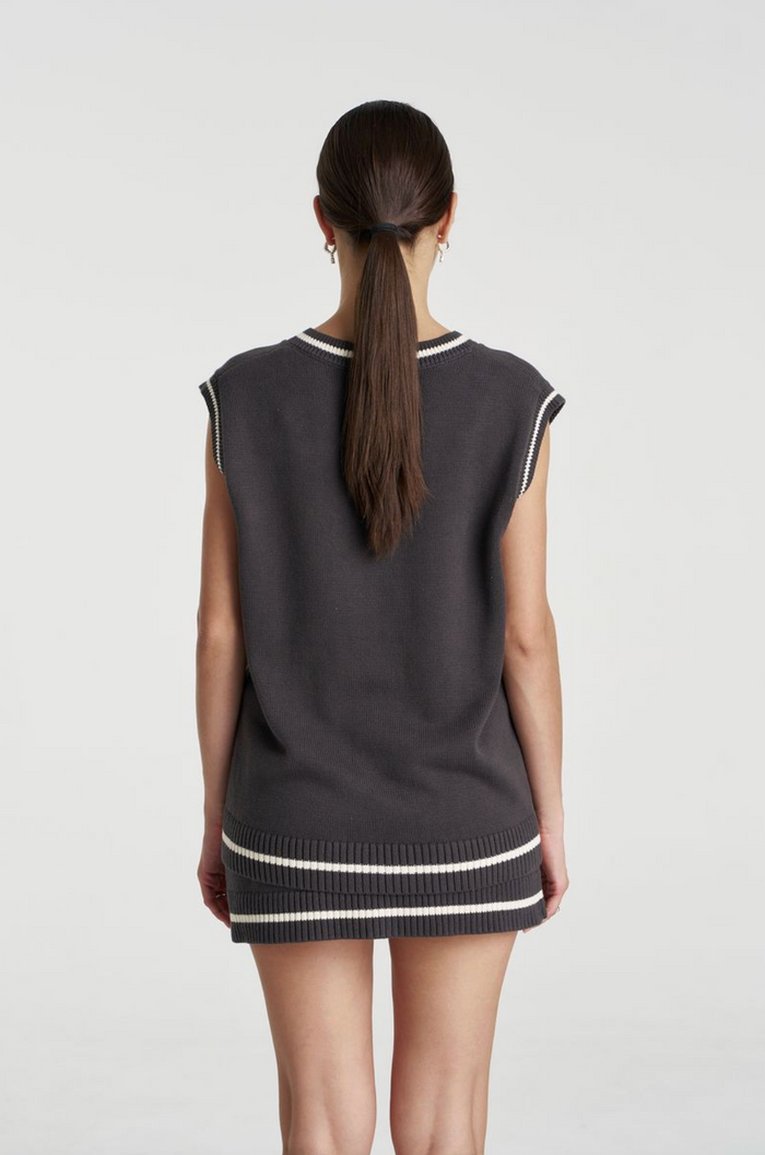 Summi Summi Knit Mini Skirt - Shadow