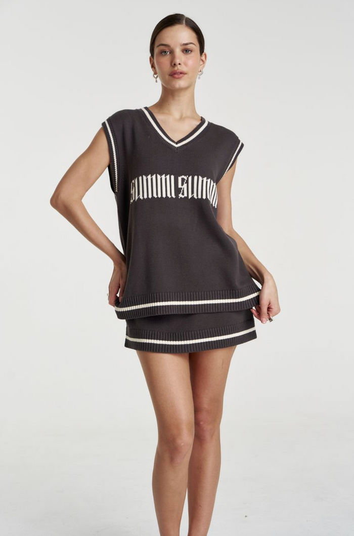 Summi Summi Knit Vest - Shadow