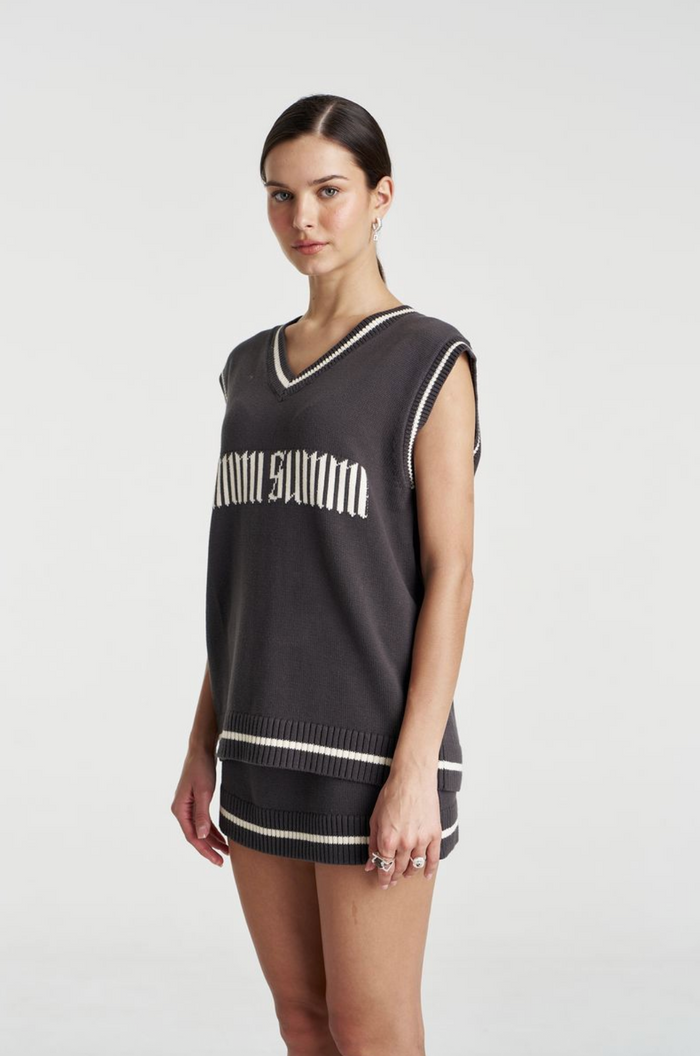 Summi Summi Knit Vest - Shadow