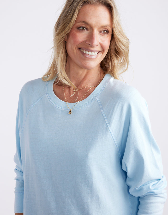 Sunset Throw On Top - Ice Blue