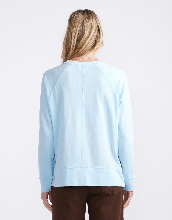 Sunset Throw On Top - Ice Blue