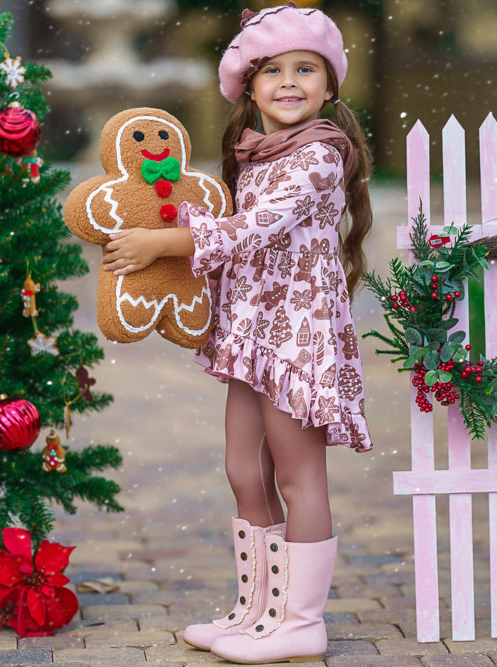 Mia Belle Girls Top, Leggings, & Scarf Set | Girls Winter Outfits