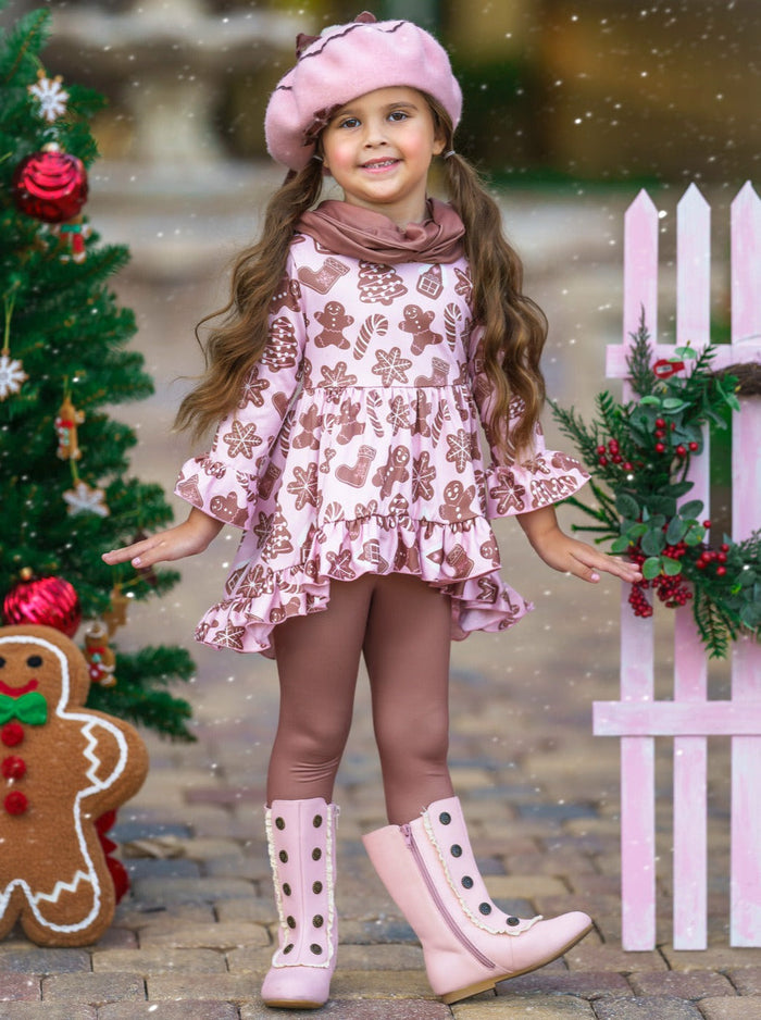Mia Belle Girls Top, Leggings, & Scarf Set | Girls Winter Outfits
