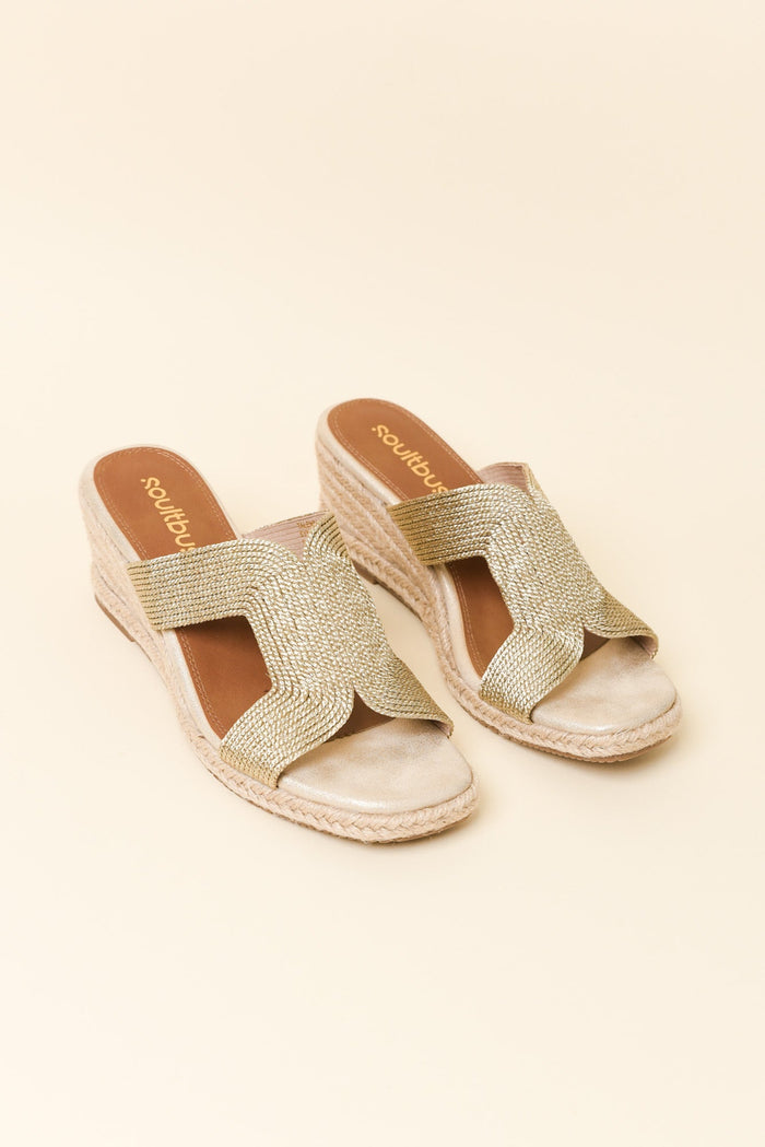 Talent Gold Espadrille Wedge
