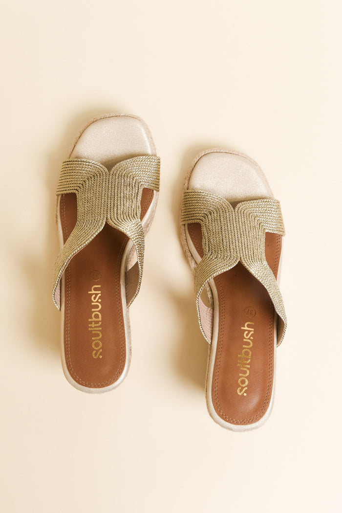 Talent Gold Espadrille Wedge