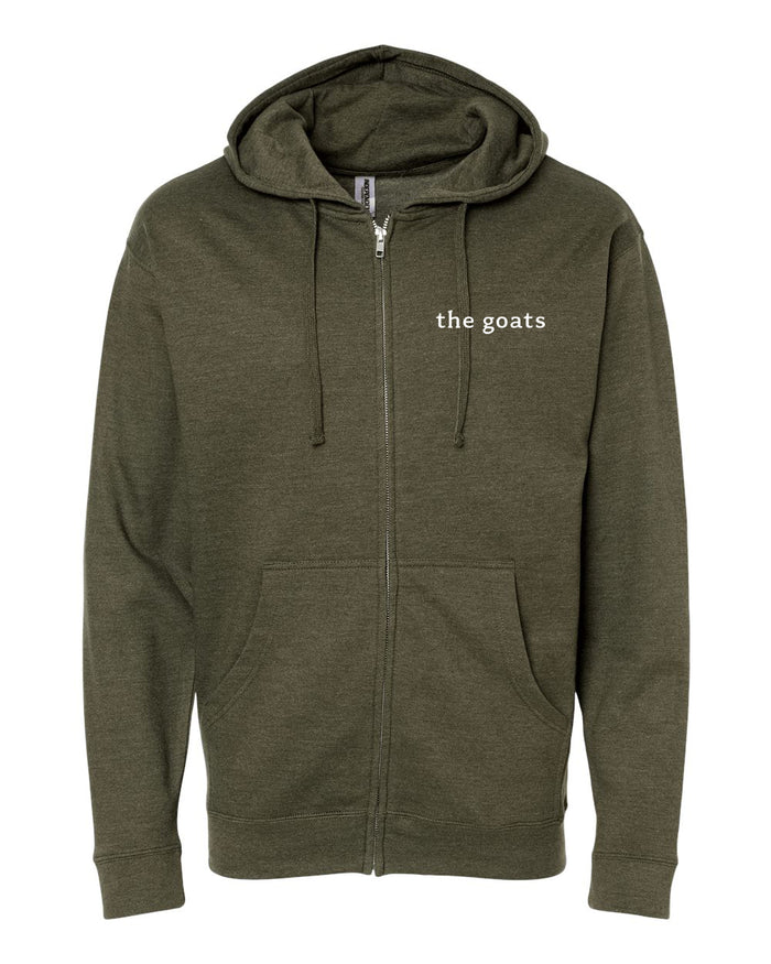 The Goats Zip Hoodie (Green)