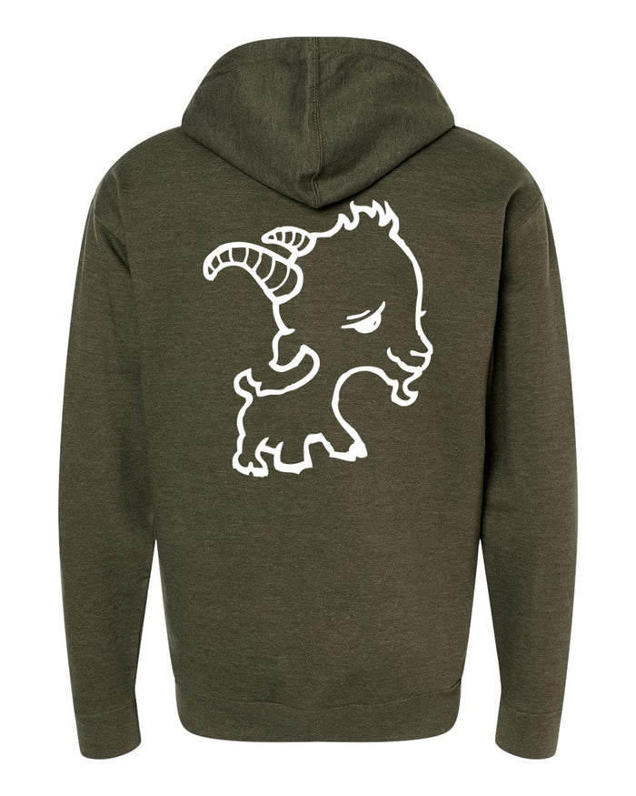 The Goats Zip Hoodie (Green)