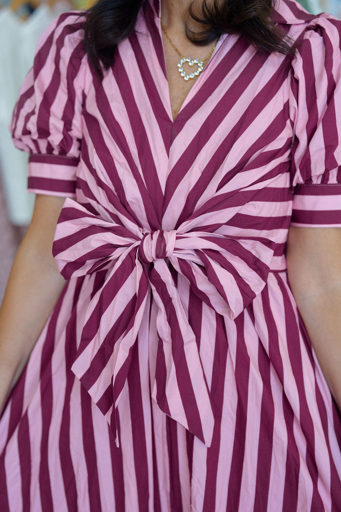 The Uptown Stripe Midi