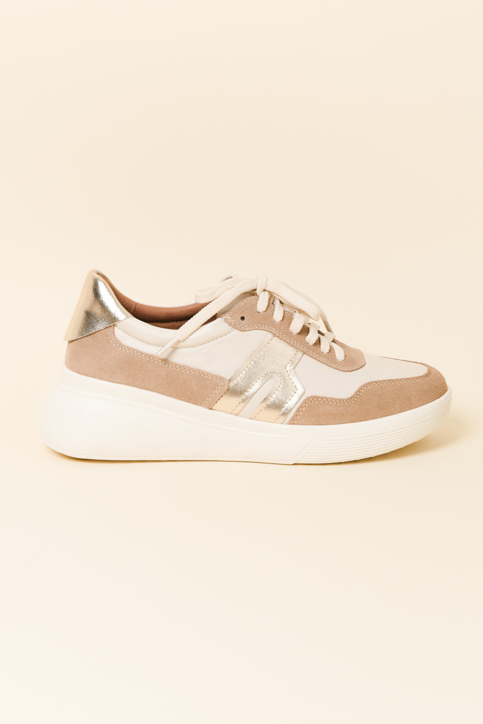 Thomas Mocha Leather Platform Sneaker