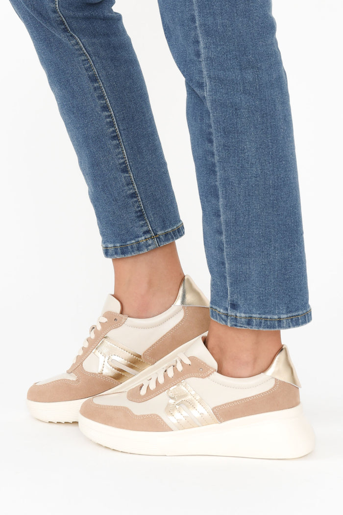 Thomas Mocha Leather Platform Sneaker