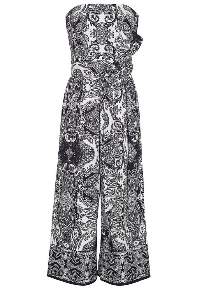 Tina Jumpsuit (Inkwash Paisley Black)