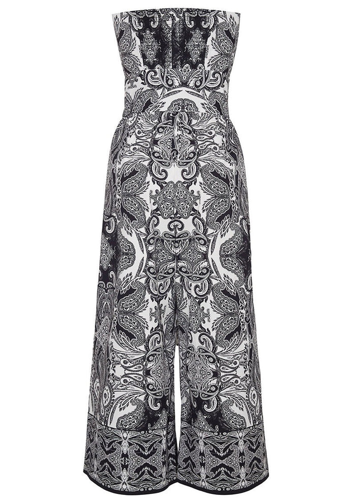 Tina Jumpsuit (Inkwash Paisley Black)