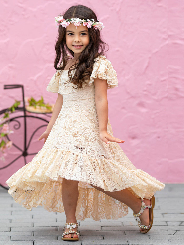 Trending In Neutral Cold Shoulder Maxi Sundress Mia Belle Girls