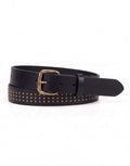 Triple Studded Belt - Black