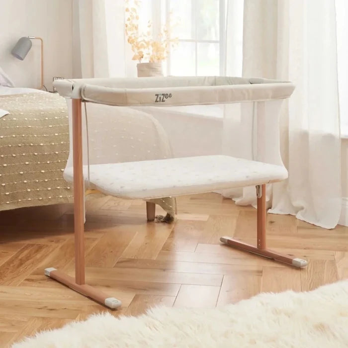 Tutti Bambini ZiZee Essential Crib - Scandinavian Walnut/Ecru Scandinavian Walnut/Ecru - ebebek