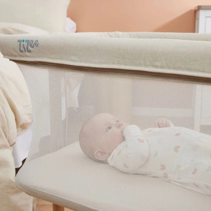Tutti Bambini ZiZee Essential Crib - Scandinavian Walnut/Ecru Scandinavian Walnut/Ecru - ebebek