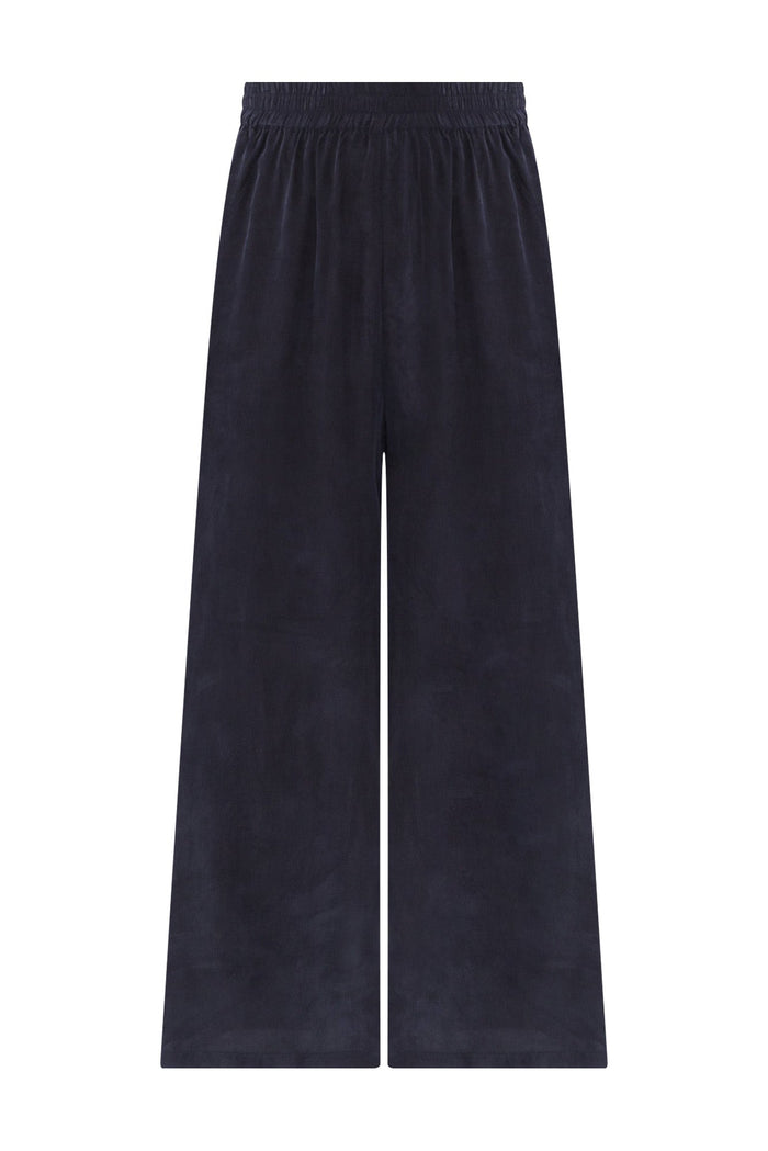 Vault Navy Cupro Pants,ghost-mani