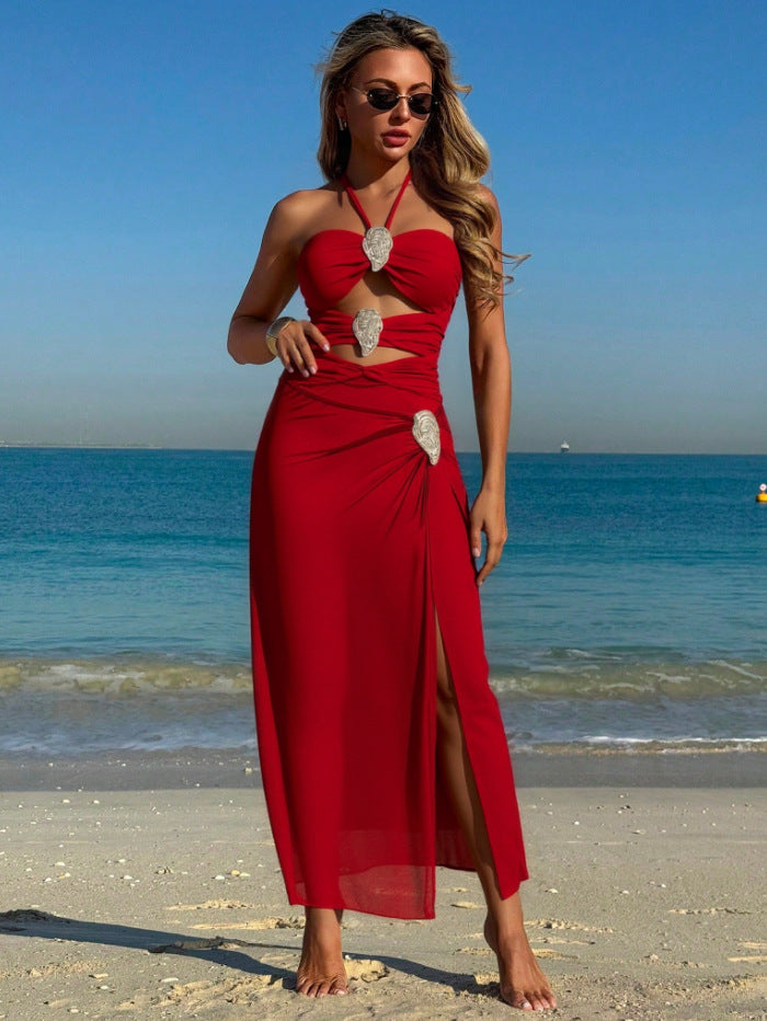 Verdant Swimsuit Set - Red