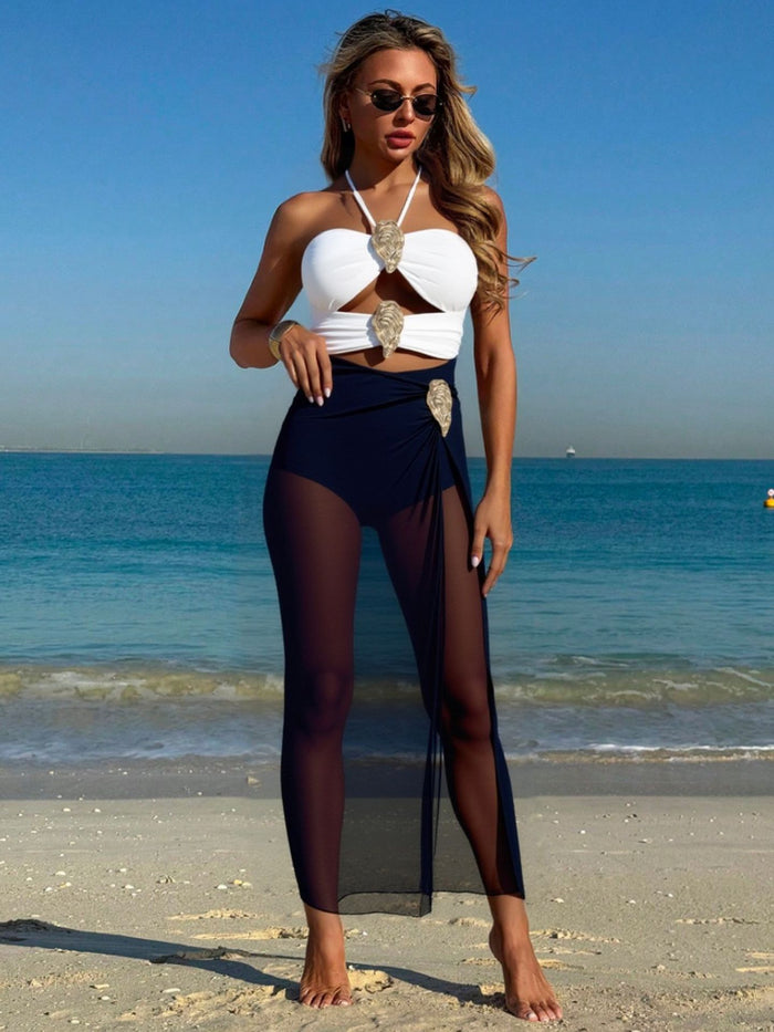 Verdant Swimsuit Set - White