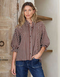 132-fashion-verona-puff-sleeve-shirt-chocolate-white-womens-clothing