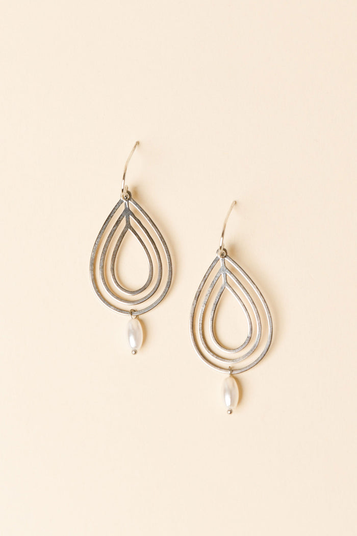 Verona Silver Teardrop Earrings
