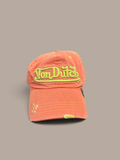 von dutch cap coral orange with yellow detailing