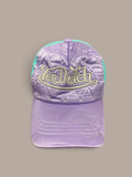 von dutch cap light purple with silver details.