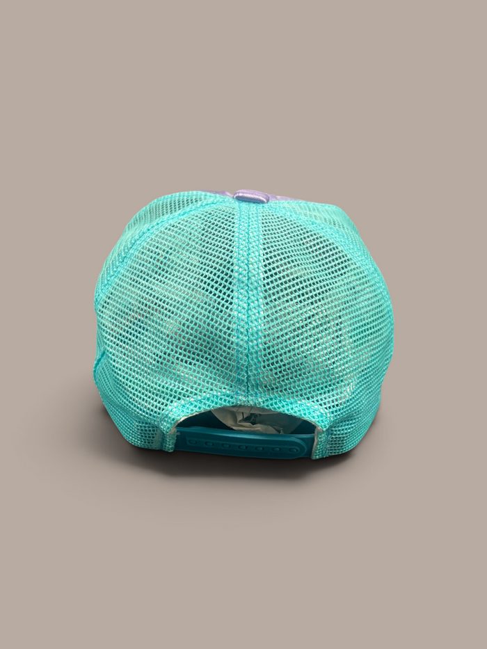 von dutch cap light purple with silver details.