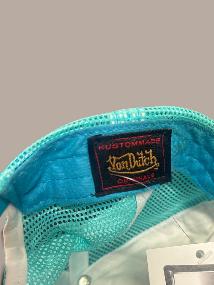 von dutch cap light purple with silver details.