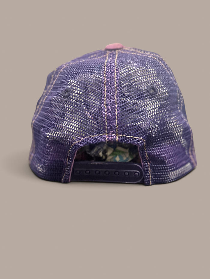 von dutch cap purple and pink detailing.