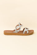 Wembley Silver Diamante Slide