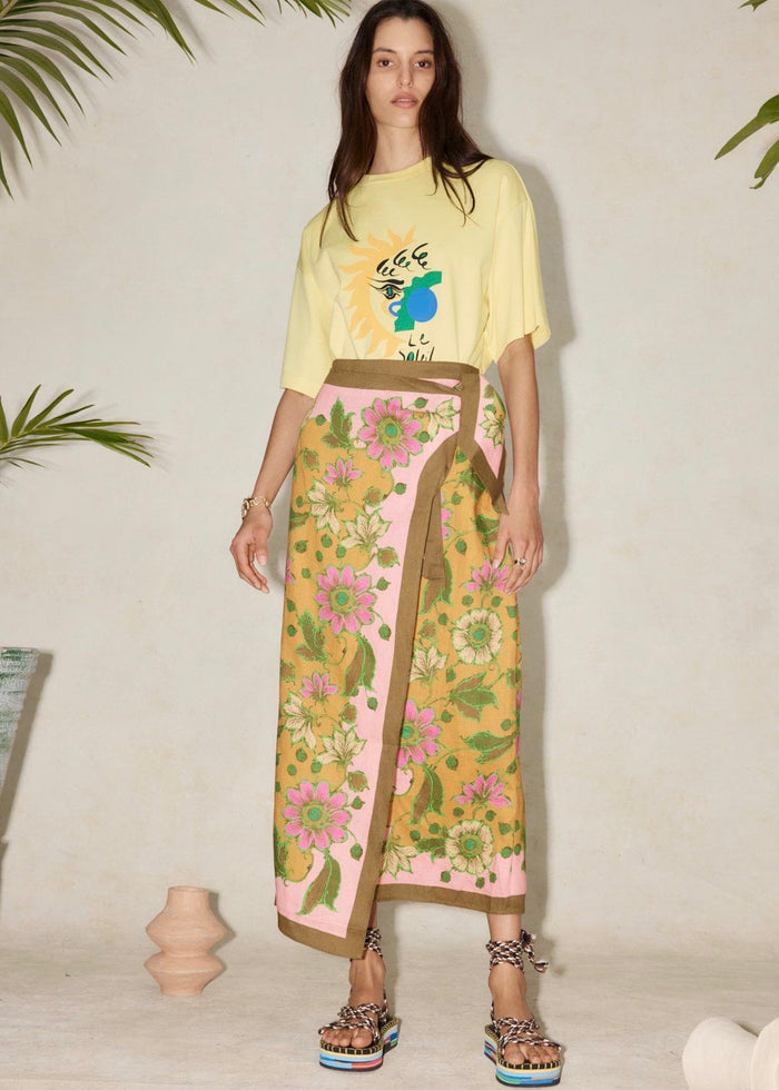 Winnie Sarong Skirt (Tangerine)