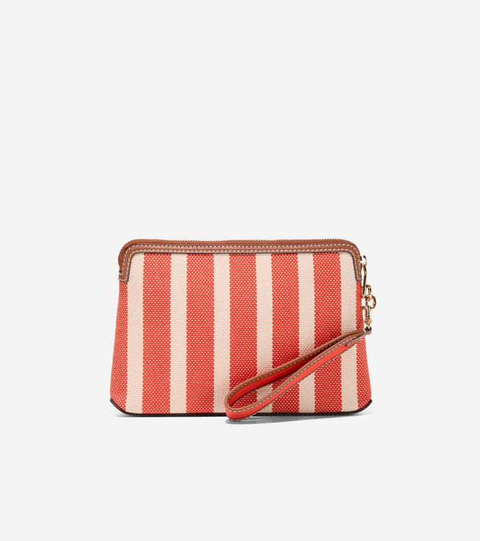 Women's Amagansett Canvas Pouch-Summer Fig Stripe Print