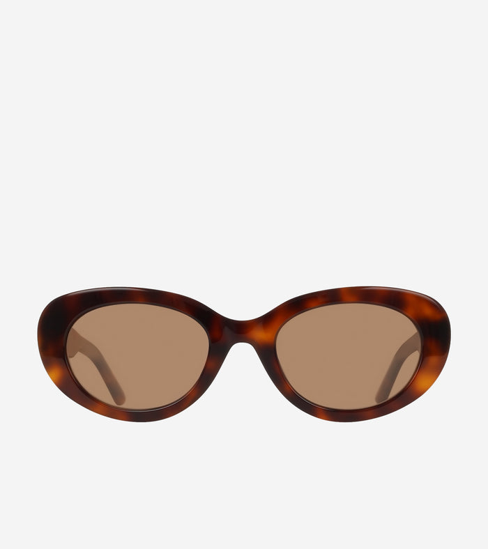 Women's Women's Bold Oval Sunglasses-Tortoise
