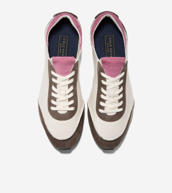 Women's GrandPrø Energyweave Low Profile Sneakers-Ivory-Deep Olive-Rose Wine