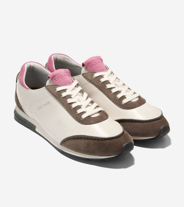 Women's GrandPrø Energyweave Low Profile Sneakers-Ivory-Deep Olive-Rose Wine