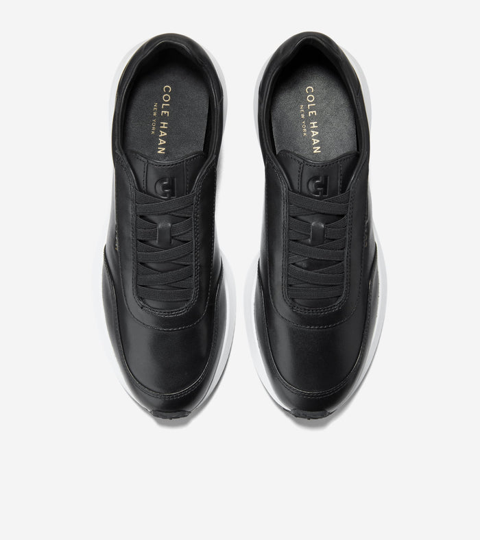 Women's GrandPrø Luxe Mile Slip-On Sneakers-Black