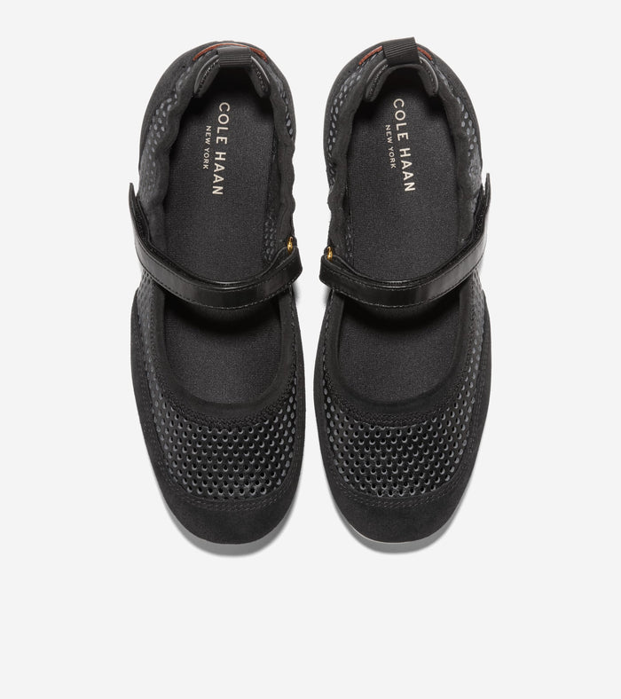 Women's GrandPrø Travina Mary Jane Ballet Flats-Black