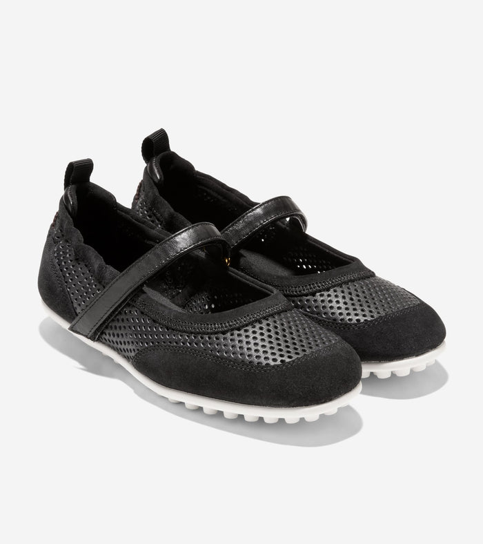 Women's GrandPrø Travina Mary Jane Ballet Flats-Black