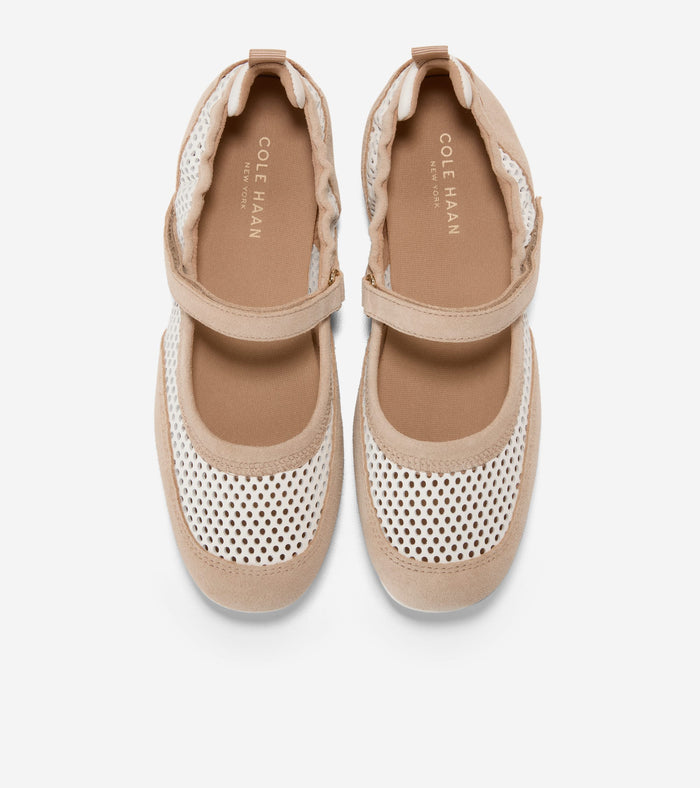 Women's GrandPrø Travina Mary Jane Ballet Flats-Tuscan Sand