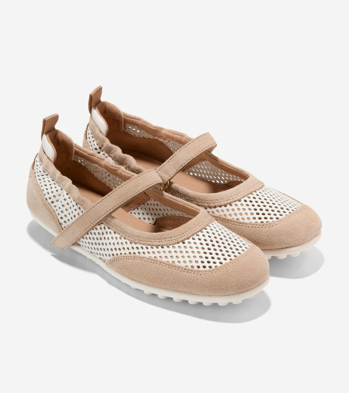 Women's GrandPrø Travina Mary Jane Ballet Flats-Tuscan Sand